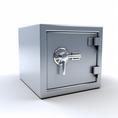 clipart image of safe deposit box 3d render
