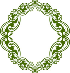 Classic Ornament Frame for Wedding 