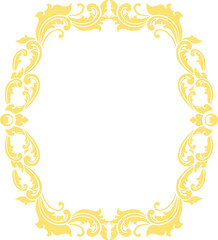 Classic Ornament Frame for Wedding 