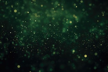 Christmas green glitter bokeh background