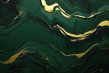 Abstract dark green  gold background