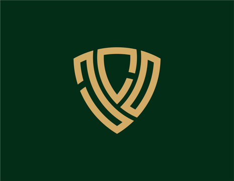 JCO creative letter shield logo design vector icon illustration