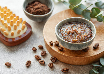 Handmade coffee scrub.