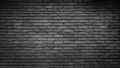 Abstract dark brick wall texture background pattern, Wall brick surface texture. Brickwork painted of black color interior old clean concrete grid uneven, Home or office design backdrop decoration