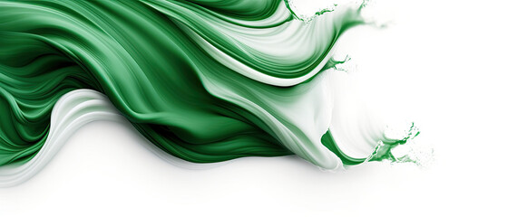 14th of August Pakistan Independence Day waving Background, AI Generated - obrazy, fototapety, plakaty