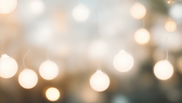 "Soft, creamy background with blurred festival lights. Perfect for adding a dreamy atmosphere to stock photography projects."