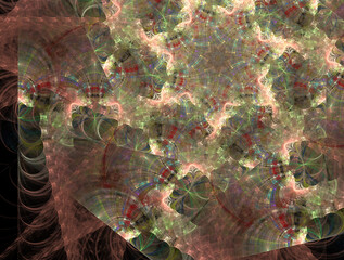 Imaginatory fractal abstract background Image
