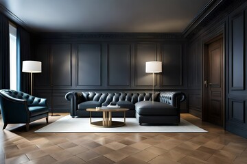 modern living room with sofa