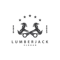 Axe Logo Simple Design Illustration Symbol Template