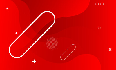 Abstract red color background. Dynamic shapes composition. Eps10 vector
