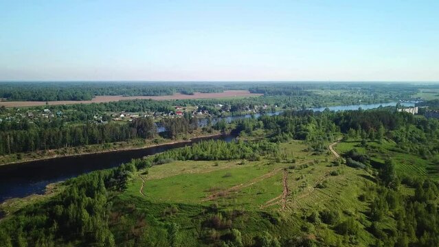 Quarry and Western Dvina River in Ruba