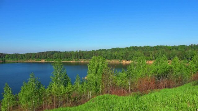 Quarry and Western Dvina River in Ruba