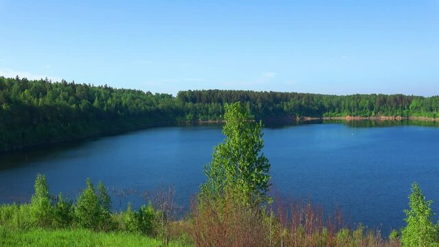 Quarry and Western Dvina River in Ruba