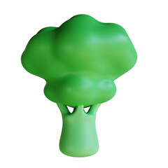Brocolli 3D Icon Illustration