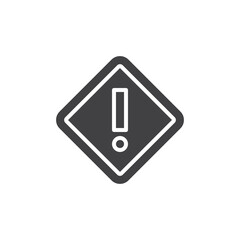 Caution warning vector icon