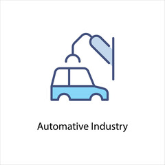 Automative Industry icon for industry collection Vector stock illustration