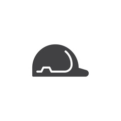 Safety hardhat vector icon
