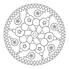 Baumkugeln-Mandala