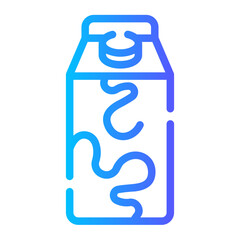 soy milk Line Gradient Icon