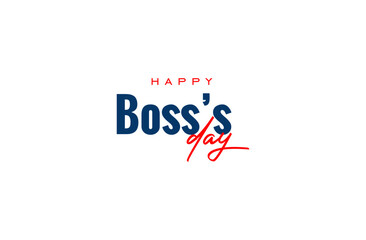 National Boss Day background template Holiday concept