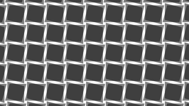 black and white squares move. background animation 2d motion
