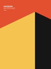 Modern abstract geometric backround shape building 
