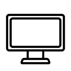 Outline icon for web. Electronic device icon. Screen icon