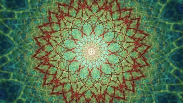 Hypnotic mandala patterns, enigmatic intricate flowing geometric fractal abstract ecstasy, endless loop of spiritual awakening energy flow, visual beats fantasy swirls.