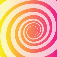 Comic swirl background. Swirl radial pattern or abstract sunburst wallpaper. Vertigo pattern. Abstract rays, vector illustration