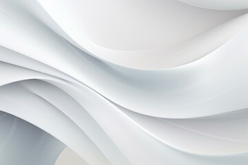 Minimalistic design with white abstract backdrop. Suitable for posters, web templates. Generative AI