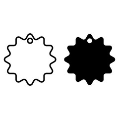 Tag vector icon set. Price illustration sign collection. Sales symbol or logo.