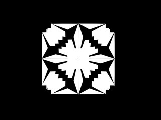 black and white stars