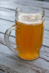 A mug of cold beer