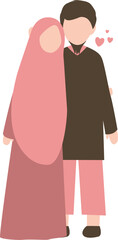 Faceless Muslim Couple