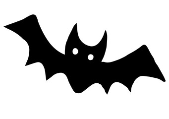 コウモリのシルエット