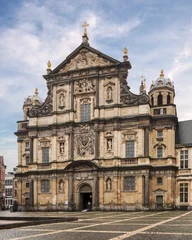 Schilderijen op glas St. Charles Borromeo Church in Antwerpen, Flanders, Belgium © Pablo Meilan