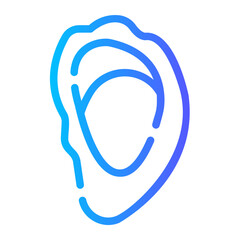 oyster Line Gradient Icon