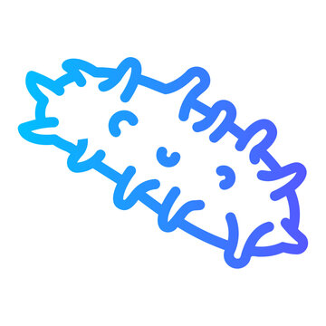sea cucmber Line Gradient Icon