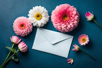 flower and envelope