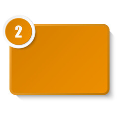 Square box for text with number 2