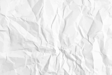 White clean crumpled paper