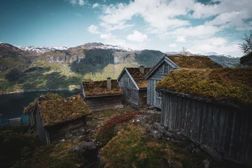 Zelfklevend Fotobehang mill in the mountains © ChrisSh0ts