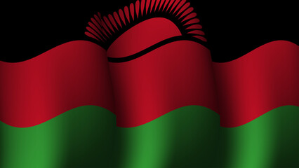 malawi waving flag background design vector illustration