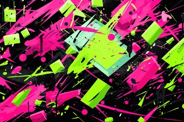 Explosive Escapade II Disorderly Color Riot Chaos in Technicolor II Abstract Splash