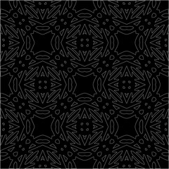 A repeat pattern of white dots on a black background. Simple texture for posters, sites, business cards, covers, labels mockup.