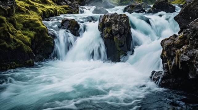 Breathtaking Cascades: Incredible Real-Life Capture of a Magnificent Waterfall