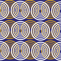 Chute circle ‘ gold circle’ blue background