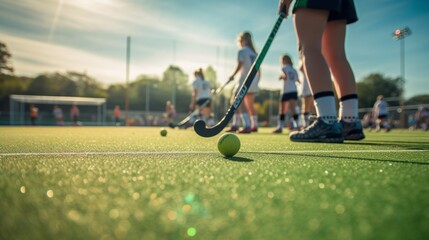Serene Emptiness: Captivating Views of an Empty Field Hockey Rink