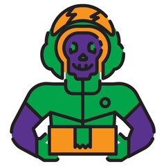 raider ghost delivery icon