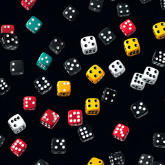 dice on white,dice,game,casino,gambling,cube,chance,luckbet,six,namber,lucky,AI generated	
